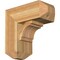 Ekena Millwork Merced Craftsman Rough Sawn Bracket w/ Offset Brace, Western Red Cedar, 8"W x 18"D x 18"H BKT0806X18X18MRC04RWR - alternate 1